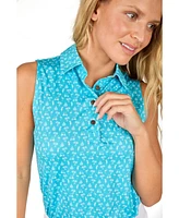 Kenny Flowers Women's Sleeveless Golf Polo