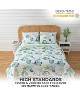 Linery & Co. Coastal Microfiber Quilt Set With Shams