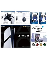 Sony Playstation 5 Pro Bundle with White Pulse Headset, Extra Edge Controller, Pro Gamer Kit, Trigger Kit and MightySkins Decal Voucher Plus 2 Year Cp