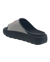 True Religion Ladies Stallion Rhinestone Logo Sandal
