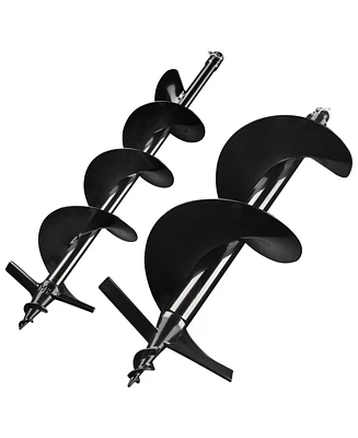 Yescom 6" 10" Earth Auger Bit Kit Bulb Planter Tool for Planting Flower Fence Post Spiral Hole Digger Gardening Project