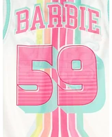 Barbie Toddler Girls Jersey Athletic Tank Top and Shorts Outfit Set