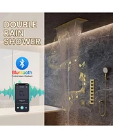 Casainc Ceiling-Mounted Thermostatic Shower System With Body Jets Handheld
