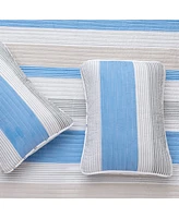 Linery & Co. Striped Microfiber Quilt Set With Shams