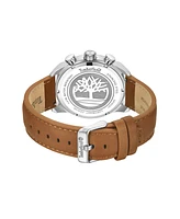 Timberland Men's Dress Sport Brown Genuine Leather Watch