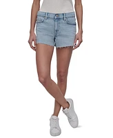 Dkny Jeans Women's Mid-Rise Split-Side Denim Shorts