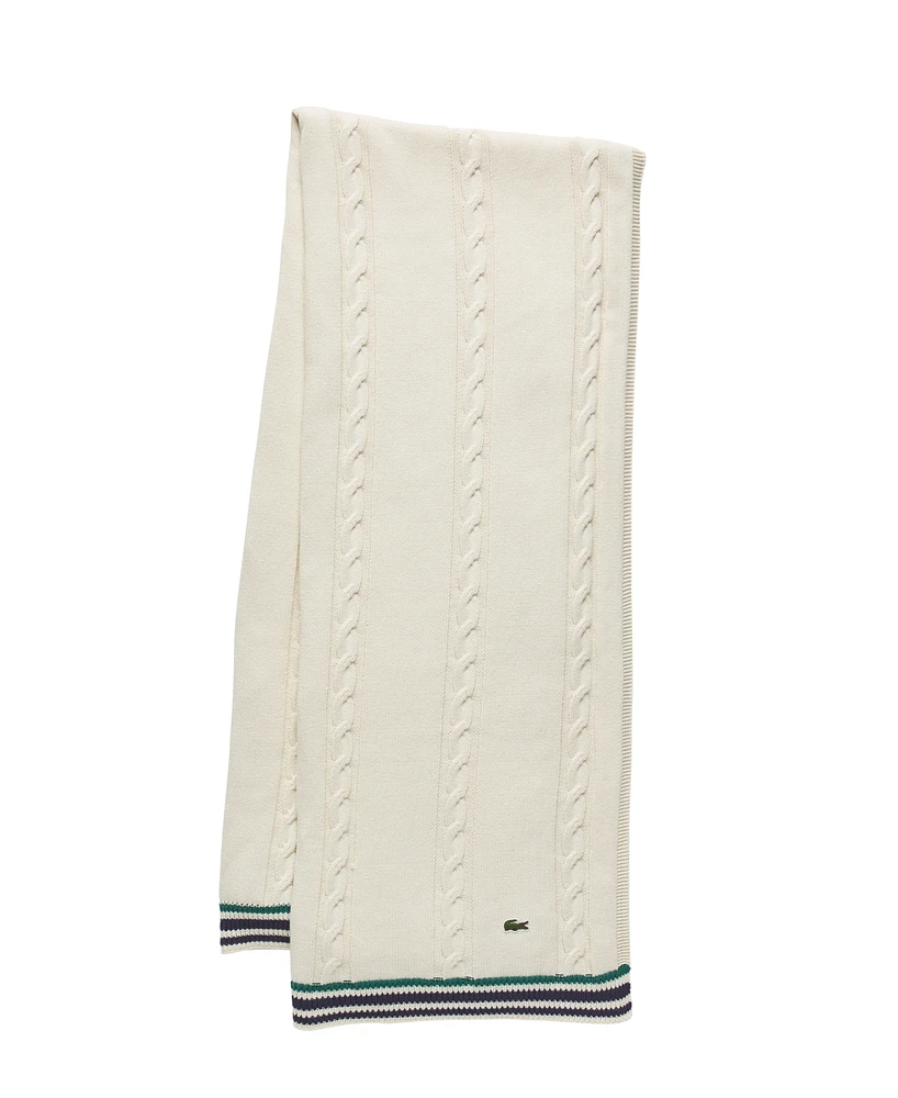 Lacoste Home Cable Cotton Throw 50" x 70"