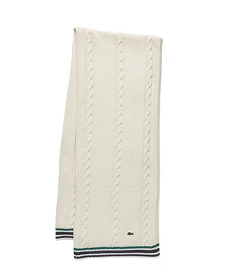 Lacoste Home Cable Cotton Throw 50" x 70"