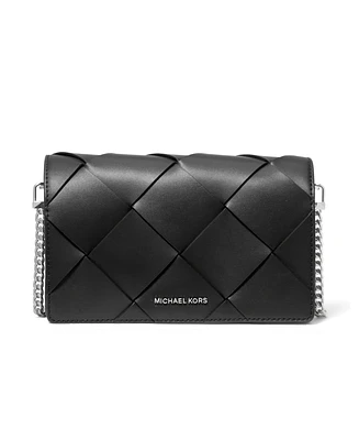 Michael Kors Jet Set Small Flap Chain Leather Crossbody