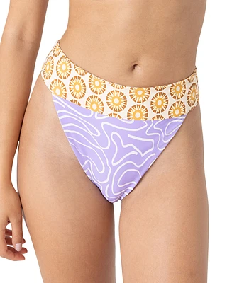 Roxy Juniors' Sunshine State Of Mind High-Waist Bikini Bottoms