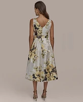 Donna Karan New York Women's V-Neck Sleeveless A-Line Dress