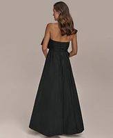 Donna Karan New York Women's Strapless Bow-Trim Gown