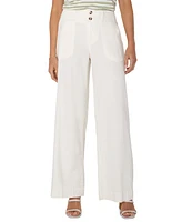Liverpool Los Angeles Women's Utility Patch Pocket Wide Leg Pants