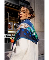 Jessie Zhao New York Double Sided Wool Silk Scarf Of Night Banquet