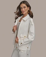 Donna Karan New York Women's Cotton-Blend Utility Jacket