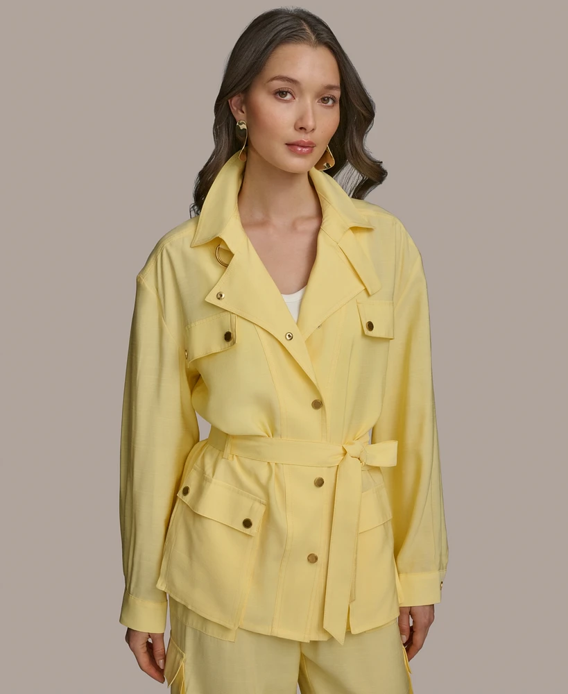 Donna Karan New York Women's Belted Utility Jacket