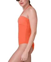 Andie Women's The Zoe Halter Ribbed One Piece Swimsuit