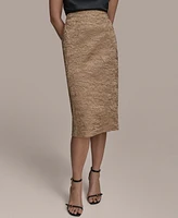 Donna Karan New York Women's Crinkled Pencil Skirt