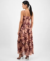 Rachel Roy Women's Chloe Floral-Chiffon Tiered Maxi Dress