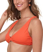 Andie Women's The Nora Triangle Ribbed Bikini Top