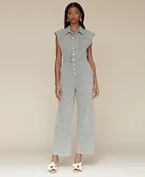 Avec Les Filles Women's Cotton Carpenter Jumpsuit