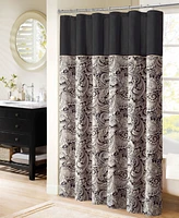 Madison Park Aubrey Jacquard Beaded Shower Curtain, 72" x