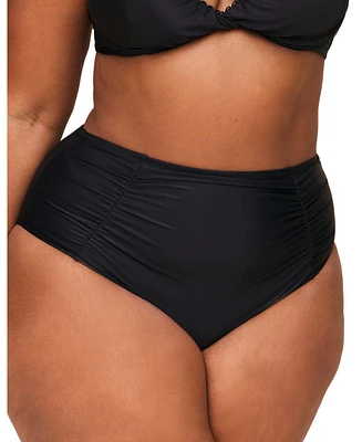 Adore Me Plus Pilar Swimwear High Waisted Bikini Bottom