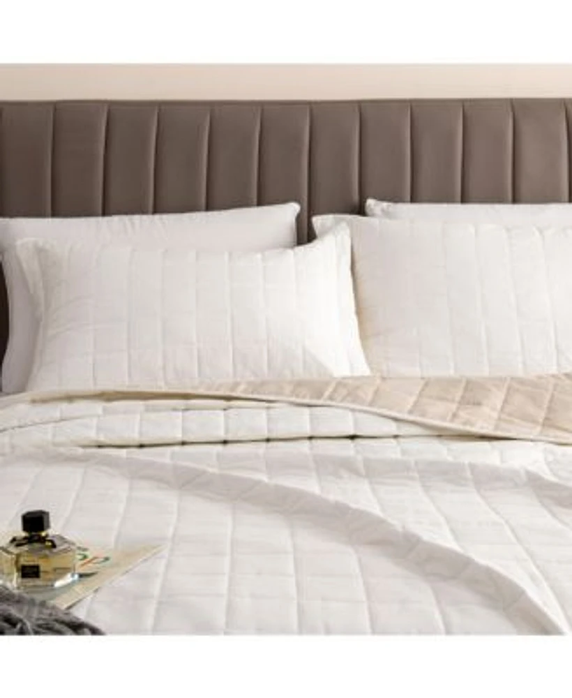 Linery Co. Two Tone Microfiber Quilt Set With Shams