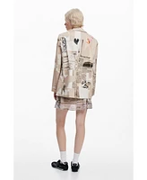 Desigual Women's Jacket designed by Mr. Christian Lacroix