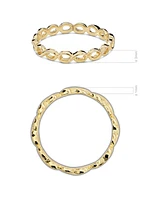 Devata Infinity Ring in 14K Gold, Size 5, approx. 1.3 grams.