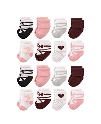 Hudson Baby Boys Cotton Rich Terry Socks -Pack