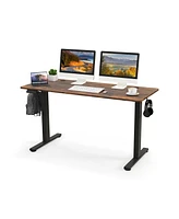 55 x 24 Inches Sit Stand Home Office Desk with 3 Memory Height Settings