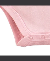 Luvable Friends Baby Girl Cotton Bodysuits 20pk, Pink Gray, 0-12 Months