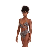 Flirrt Gottex Women's Bella Flora Cut Out One Piece