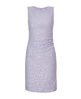 Quiz Women's Sequin Jersey Mini Dress with Ruched Strap