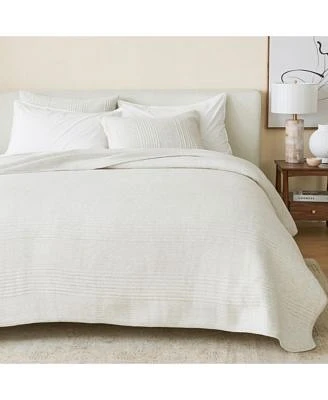 Linery Co. Cotton Blend Jersey Knit Channel Stitch Quilt Set