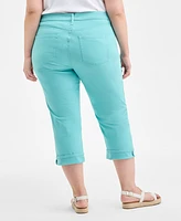 Style & Co Plus Curvy Roll-Cuff Capri Jeans, Created for Macy's