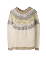 Celtic & Co. Women's Float Stitch Yoke Donegal Sweater