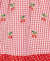 Rare Editions Toddler and Little Girls Cherry Seersucker Dress