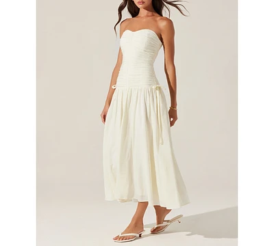 Astr the Label Women's Zori Strapless Drop-Waist Maxi Dress