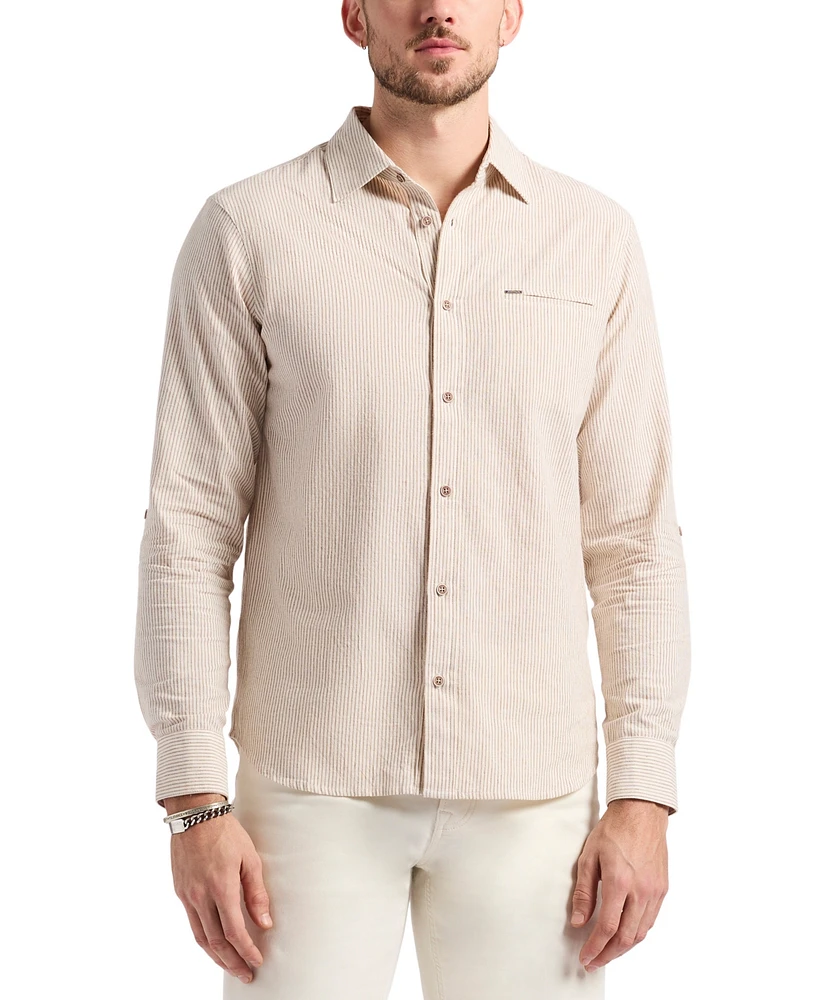 Men's Simbo Modern-Fit Stripe Button-Down Shirt