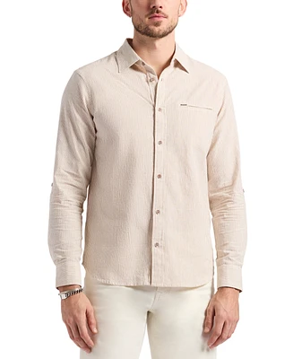 Men's Simbo Modern-Fit Stripe Button-Down Shirt