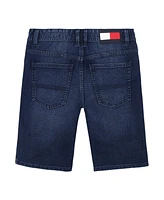 Tommy Hilfiger Big Boys Script Logo Denim Shorts
