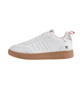 Bebe Little Girls Comfortable Low Top with Perforated Detail and Rhinestones Sneakers