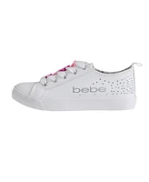 Bebe Little Girls Low Top with Rhinestone Spray Sneakers