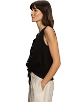 Sanctuary Women's Vacation Tie-Front Button-Up Vest