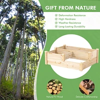 3-Tier Outdoor Raised Garden Bed Vegetable Planter Box for Patio Lawn Backyard