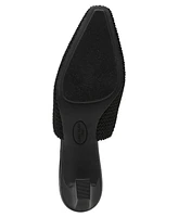 Anne Klein Women's Sianna Knit Block Heel Mules