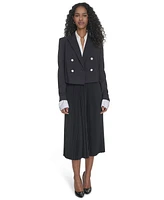 Calvin Klein Women's Double-Breasted Cropped Jacket