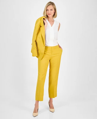 Kasper Women's Mid-Rise Straight-Leg Ankle Pants, Regular & Petite